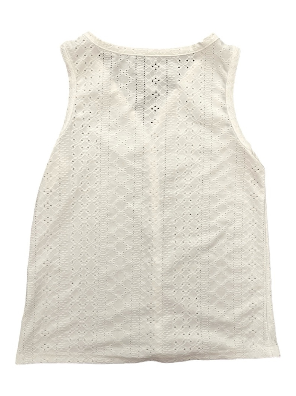Simple Women’s White Embroidered Tank - S - Picture 2 of 4